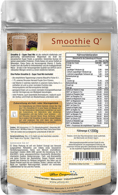 PH Smoothie Q - Super Food Mix x 200g, 95% BIO PH Smoothie Q - Super Food Mix x 200g, 95% BIO